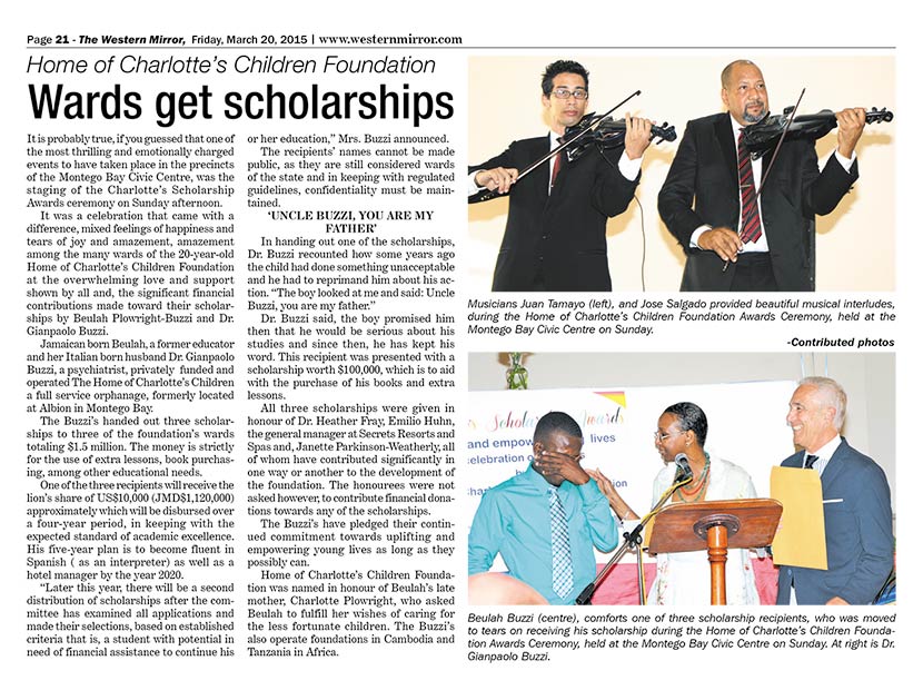 Scholarship Awards 2015